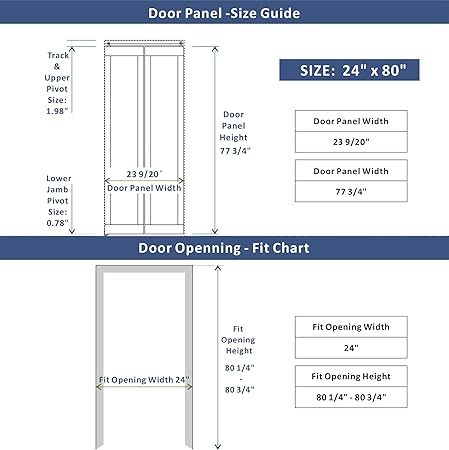 BARNER HOME Half Louvered Bi-Fold Door, Fits 24" x 80" Standard Openings, White Folding Closet Door with Hardware Kit, Ventilated Top MDF 2 Panels, Ideal for Laundry, Bedroom, or Pantry