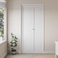 24" x 80" Paintable Bifold Closet Door, Solid Core Pre-Assembled Panels with Water-Resistant Triple-Layer Painting, Build Quality (Double 78.5" High Panels&Hardware&Fascia&Knob)