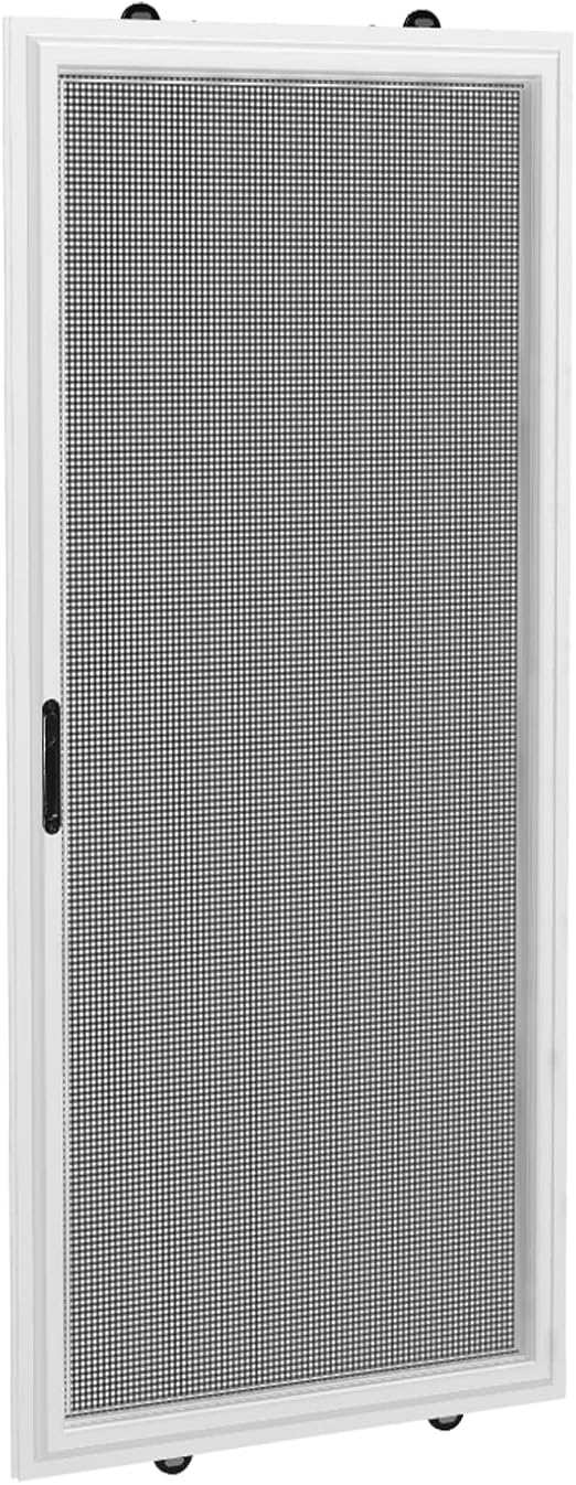 Knock Down (K.D.) Heavy Duty Patio Door Screen (Customize Your Patio Door Screen!). Fully Customizable with PetMesh for Increased Durability. White