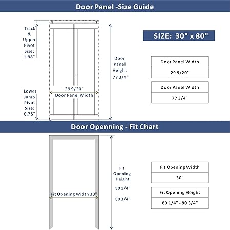 BARNER HOME Closet Doors, Single Frosted Glass Panel Bi-Fold Door, Multifold Interior Door, Folding Doors with Hardware Kits for 30''Opening