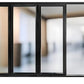 4 Panel, Folded Out, Right to Left, (1R3L), Folding Patio Door, Aluminum Folding Door (Black, 120"*96")