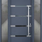 VDOMDOORS Front Exterior Prehung Steel Door 64 (36" + 2x14 Sidelite) x 80 Left-Hand Inswing/Deux 1105 Gray Graphite / 2 Side Exterior Windows