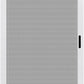 K.D. Heavy Duty Aluminum Sliding Patio Screen Door Kit - 2.5" Frame Insect Proof for Patio Backyard Kitchen and Bedroom (White, 36''x80'')