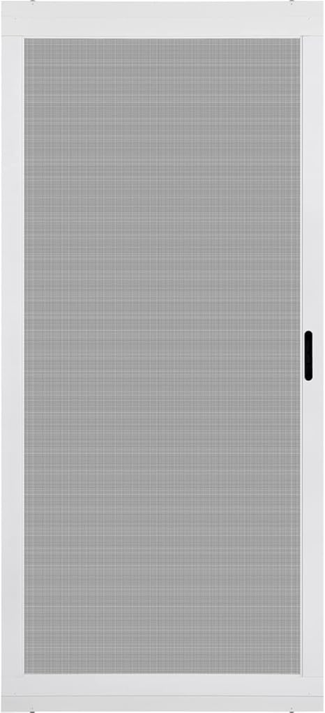 K.D. Heavy Duty Aluminum Sliding Patio Screen Door Kit - 2.5" Frame Insect Proof for Patio Backyard Kitchen and Bedroom (White, 36''x80'')