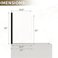 Frameless Pivot Half Shower Door for Bathtub, 1/4" (6mm) ANSI Certified Tempered Glass Panel, Can Be Installed On Left & Right Side (32x55inch)